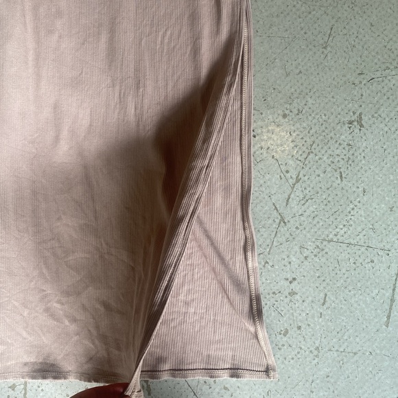 ✨ Host Pick ✨ Lulus Tight Beige Corduroy Beige Dress Skirt Top L - Picture 5 of 6